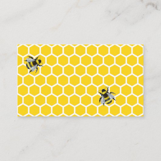 甘いヴィンテージ(昆虫)マルハナバチ本ベビーベビーシャワー エンクロージャーカード (裏面)