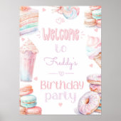 甘い一誕生日パーティーアイスクリーム菓子 ポスター (正面)