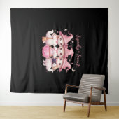 甘い不気味かわいい魔女猫Tシャツ タペストリー (インサイチュ(横))