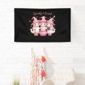 甘い不気味かわいい魔女猫Tシャツ 横断幕 (インサイチュ)