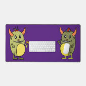 甘い不気味な怪物 デスクマット (キーボード&マウス)