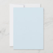 甘い不気味小さなブーブベイビーシャワー 招待状 (裏面)