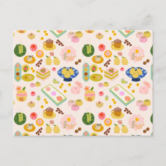 甘い中国のクッキー ポストカード