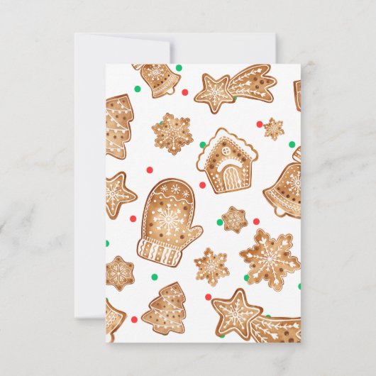 甘い人が赤ちゃんシャワーを浴びる サンキューカード (裏面)