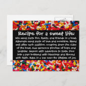 甘い人生のはがきレシピ ポストカード (正面/裏面)