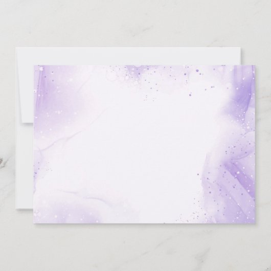 甘い人魚の赤ちゃんシャワーパーティー写真 招待状 (裏面)