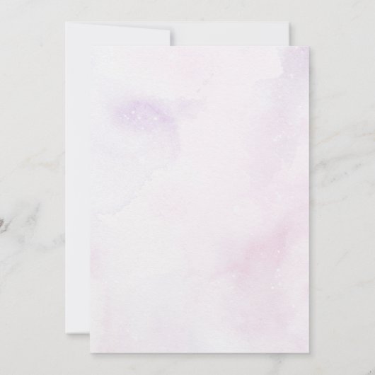 甘い人魚の赤ちゃんシャワーパーティー 招待状 (裏面)