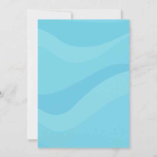 甘い人魚の赤ちゃんシャワー 招待状 (裏面)