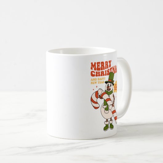 甘い休日の願い – キャンディーケーンクリスマス コーヒーマグカップ