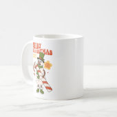 甘い休日の願い – キャンディーケーンクリスマス コーヒーマグカップ (正面左)