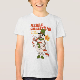 甘い休日の願い – キャンディーケーンクリスマス トライブレンドTシャツ