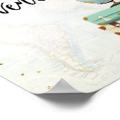 甘い冒険のサイン旅行シャワーデザートテーブル ポスター (角)