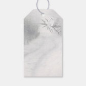 甘い冬のフクロウのクリスマスパーソナライズされた ギフトタグ (裏面)