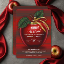 甘い到着赤りんご赤ちゃんシャワー