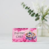 甘い刺繍や美しいお菓子シェフに最適 名刺 (スタンド正面)