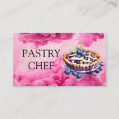 甘い刺繍や美しいお菓子シェフに最適 名刺 (正面)