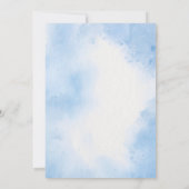 甘い動物の女の子のベビーで開花ベビーシャワー 招待状 (裏面)