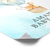 甘い動物ホットエアバルーンウェルカムシャワー ポスター (角)