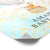 甘い動物ホットエアバルーンウェルカムシャワー ポスター (角)