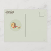 甘い北パーソナライズされた欧クリスマススレッド シーズンポストカード (裏面)