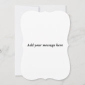 甘い卒業式メッセージフラットグリーティングカード カード (裏面)