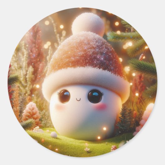 甘い卵 ラウンドシール (正面)