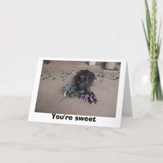 甘い友人 サンキューカード