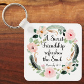 甘い友情が魂のフローラをリフレッシュ キーホルダー (正面)