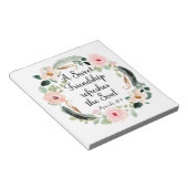 甘い友情が魂のフローラをリフレッシュ ノートパッド (アングル)