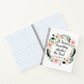 甘い友情が魂のフローラをリフレッシュ ノートブック (内部)