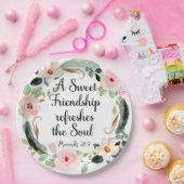 甘い友情が魂のフローラをリフレッシュ ペーパープレート (パーティー)