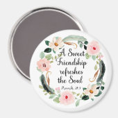 甘い友情が魂のフローラをリフレッシュ マグネット (正面/裏面)