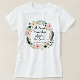 甘い友情が魂のフローラをリフレッシュ Tシャツ