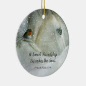 甘い友情の馬と鳥のオーナメント セラミックオーナメント (右)