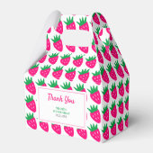 甘い可愛いストロベリーピンク誕生日ありがとう フェイバーボックス (裏面サイド)