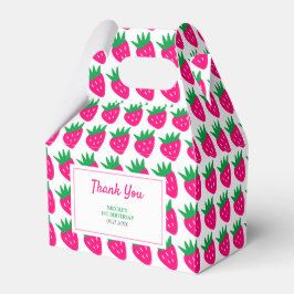 甘い可愛いストロベリーピンク誕生日ありがとう フェイバーボックス