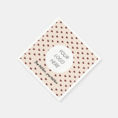 甘い可愛いトレンディーカスタマイズロゴパーティーデコール スタンダードカクテルナプキン (角)