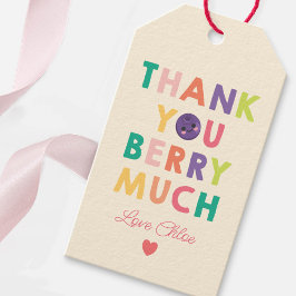 甘い可愛いベリーラベル、サンキューベリー多くの ギフトタグ