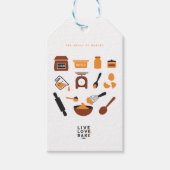 甘い可愛いベーキングツールアート ギフトタグ (正面)