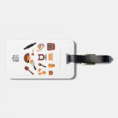 甘い可愛いベーキングツールアート ラゲッジタグ (裏面横)