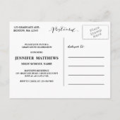 甘い台本 | 卒業パーティー招待状 インビテーションポストカード (裏面)