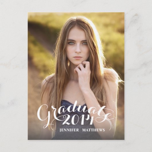 甘い台本 | 卒業パーティー招待状 インビテーションポストカード (正面)