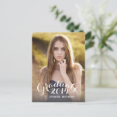 甘い台本 | 卒業パーティー招待状 インビテーションポストカード (スタンド正面)