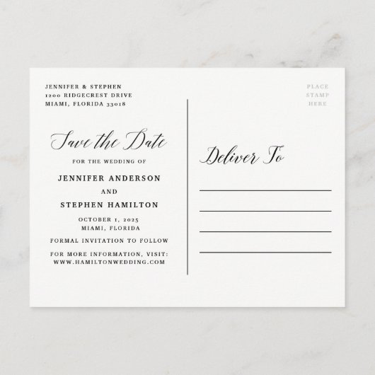 甘い台本 |日付はがきを保存 案内ポストカード (裏面)