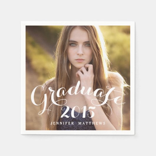 甘い台本 | 2015卒業写真紙ナプキンス スタンダードカクテルナプキン (正面)