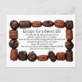 甘い命を与えるキャンディーフレームのレシピ ポストカード (正面)