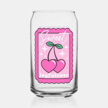 甘い喜び心の形のさくらんぼスタンプ