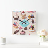 甘い壁時計 スクエア壁時計 (ホーム)