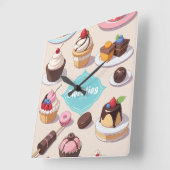 甘い壁時計 スクエア壁時計 (傾斜)