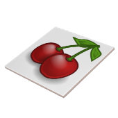 甘い夏のさくらんぼLrg タイル (側面)